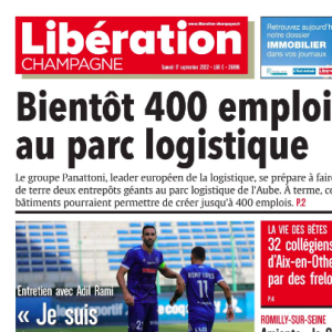 Couverture de "Libération Champagne" du samedi 17 septembre 2022
