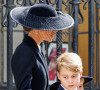 Catherine (Kate) Middleton, princesse de Galles,, Le prince George de Galles et La princesse Charlotte de Galles - Funérailles d'Etat de la reine Elizabeth II d'Angleterre, à Londres, Royaume Uni, le 19 septembnre 2022.