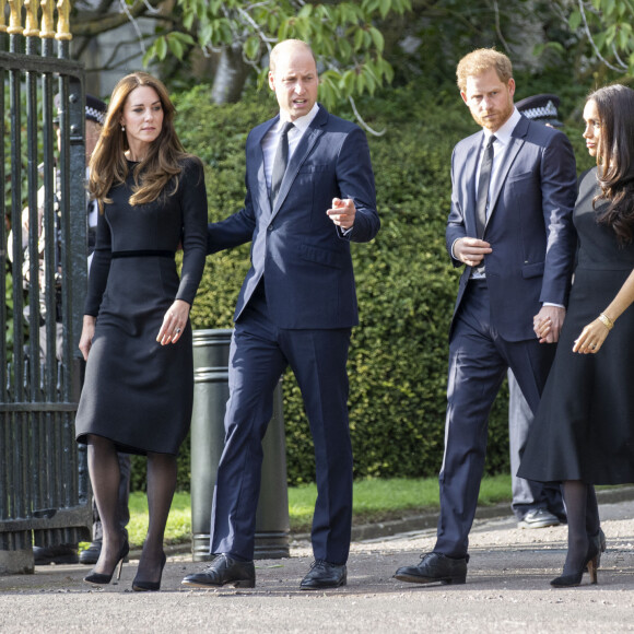 Le prince de Galles William, la princesse de Galles Kate Catherine Middleton, le prince Harry, duc de Sussex, Meghan Markle, duchesse de Sussex