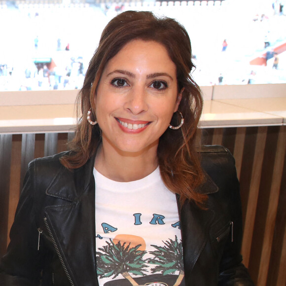 Léa Salamé au déjeuner de la finale Messieurs de France Télévision (jour 15) sur la terrasse de France Télévision lors des Internationaux de France de Tennis de Roland Garros 2022 à Paris, France. © Bertrand Rindoff/Bestimage.