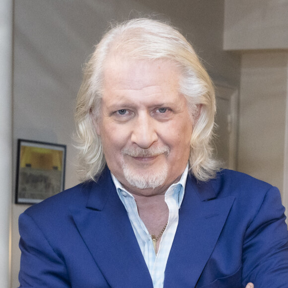 Exclusif - Patrick Sebastien lors de l'enregistrement de l'émission "Olympiascope" à Paris, diffusée le 19 mai sur Olympia TV, une chaîne du groupe Canal+ et en replay sur myCANAL. Le 6 avril 2022 © Jack Tribeca / Bestimage 