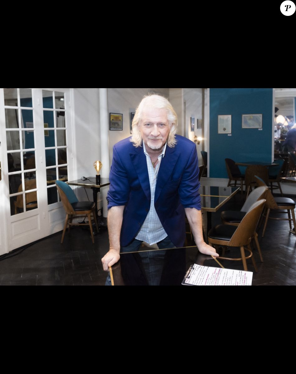 Exclusif - Patrick Sebastien lors de l'enregistrement de l'émission "Olympiascope" à Paris, diffusée le 19 mai sur Olympia TV, une chaîne du groupe Canal+ et en replay sur myCANAL. Le 6 avril 2022 © Jack Tribeca / Bestimage