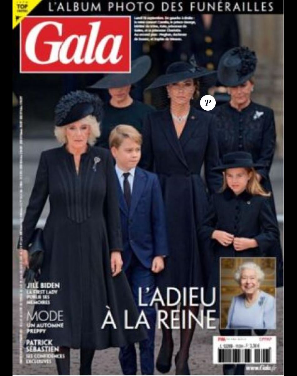 Couverture du magazine "Gala" du 22 septembre 2022