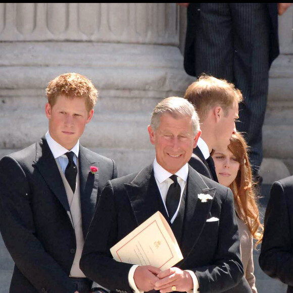 Le prince William, le prince William, le prince Charles et le prince Andrew pour les 80 ans de la reine Elizabeth II et les 85 ans du duc d'Edimbourg