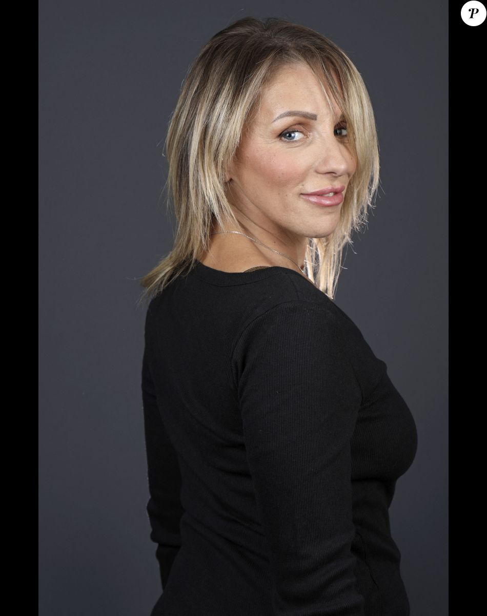 Portrait de Myriam Abel, lors de l'enregistrement de l'émission "Chez Jordan". © Cédric Perrin / Bestimage