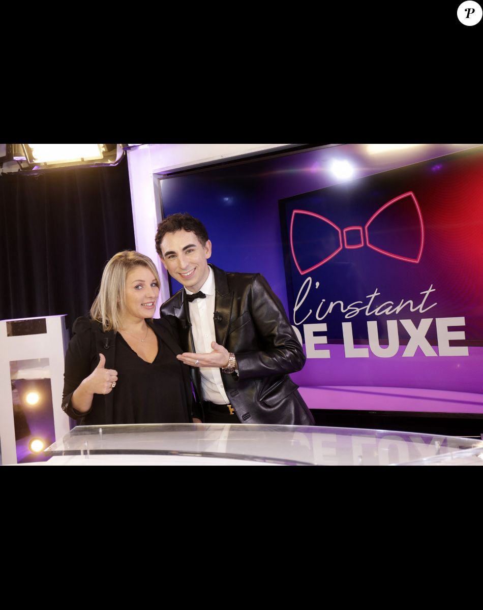 Exclusif - Myriam Abel et Jordan de Luxe - Enregistrement de l'émission "L'Instant de Luxe". Le 29 octobre 2021 © Cédric Perrin / Bestimage