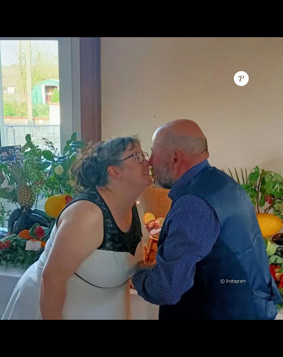 Dider et Stéphanie de "L'amour est dans le pré" lors de leur mariage