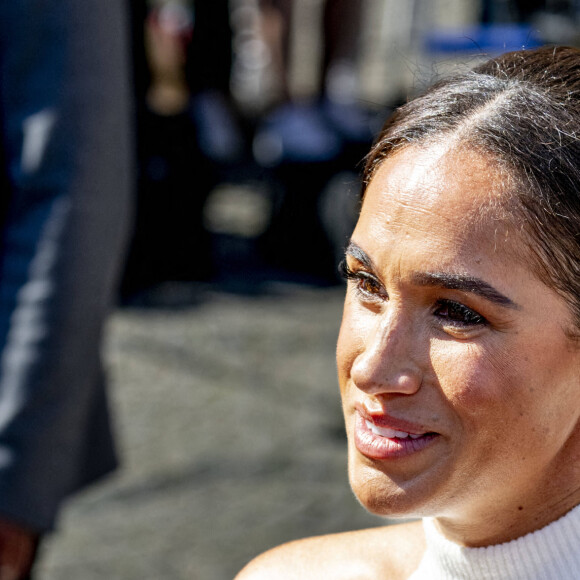 Le prince Harry, duc de Sussex et Meghan Markle, duchesse de Sussex, arrivent à l'hôtel de ville pour l'événement Invictus Games Dusseldorf 2023 One Year to Go, à Düsseldorf, Allemagne, le 6 septembre 2022. 