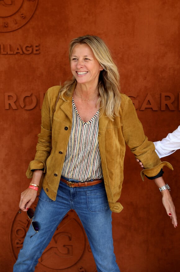 Sarah Poniatowski (Lavoine) - Personnalités au village (jour 11) lors des Internationaux de France de Tennis de Roland Garros à Paris. © Dominique Jacovides / Bestimage 