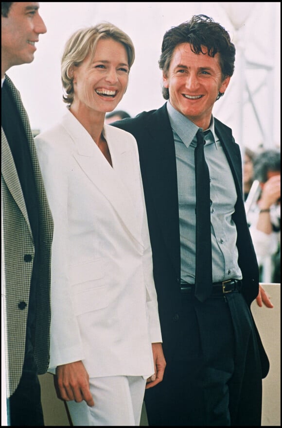 Robin Wright et Sean Penn en 1997 au Festival de Cannes. 