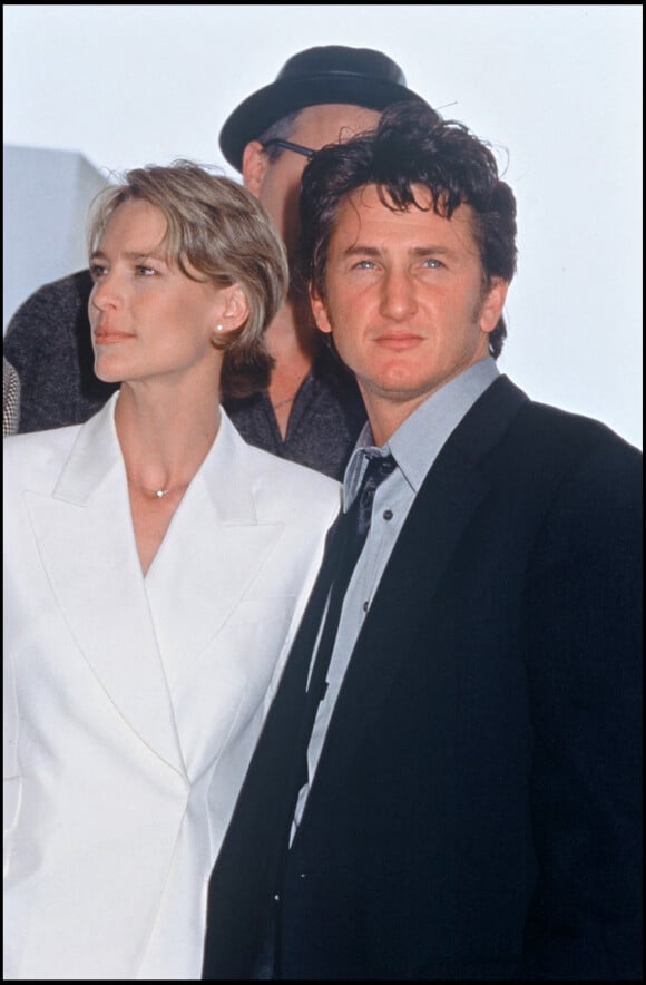 Robin Wright et Sean Penn en 1997 au Festival de Cannes.