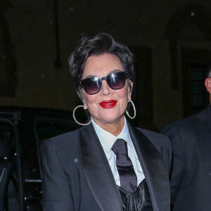Kris Jenner arrive à la soirée "Dolce & Gabbana" lors de la Fashion Week de Milan (MLFW), le 24 septembre 2022. 