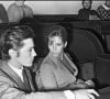 Archives - Alain Delon et son ex-femme Nathalie au concert de Léo Ferré à Bobino en 1965