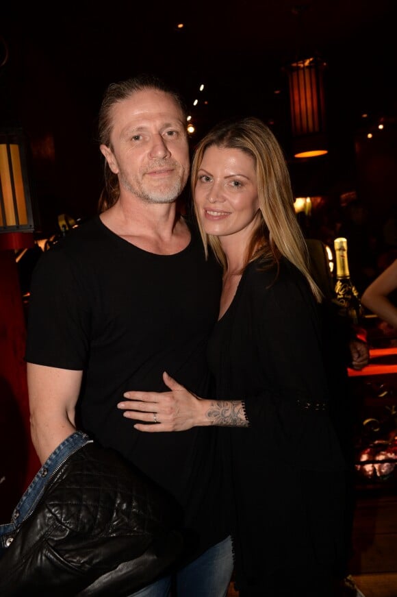 Semi-Exclusif - Emmanuel Petit et sa femme Maria - A l'occasion des 20 ans de la victoire de l'équipe de France, les bleus 98 se sont rendus à un dîner organisé au Buddha Bar avec tous les joueurs et leur famille le 11 juin 2018. © Rachid Bellak/Bestimage