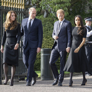 Le prince de Galles William, la princesse de Galles Kate Catherine Middleton, le prince Harry, duc de Sussex, Meghan Markle, duchesse de Sussex