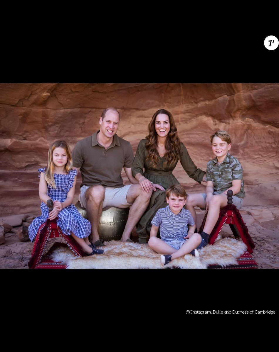 La carte de Noël des Cambridge, dernière apparition du Prince Louis @Instagram / Duke and Duchess of Cambridge
