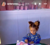 Vidéo des coulisses du 3e anniversaire de Ruby, fille de Kevin Guedj et Carla Moreau.Le 1er octobre 2022.
