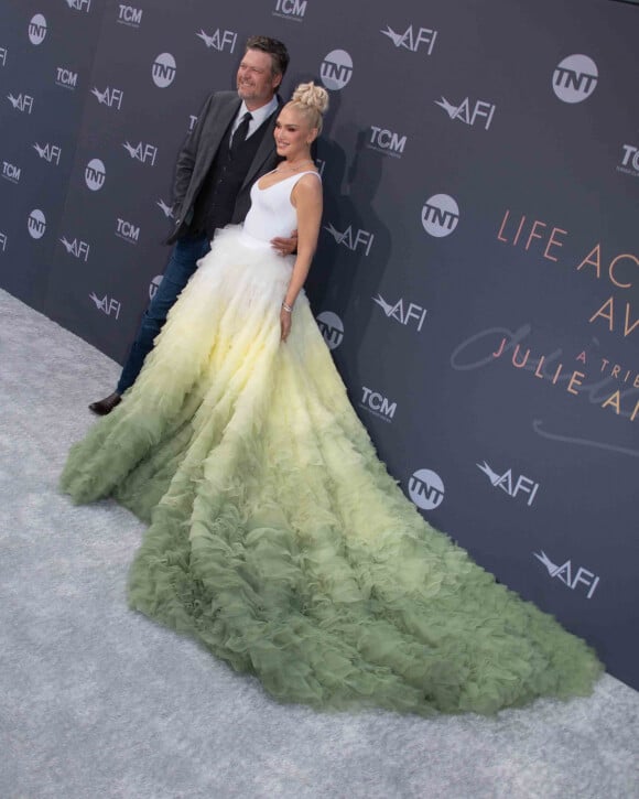 Blake Shelton et Gwen Stefani au photocall de la 48ème édition des "AFI Life Achievement Award" à Los Angeles, le 9 juin 2022.