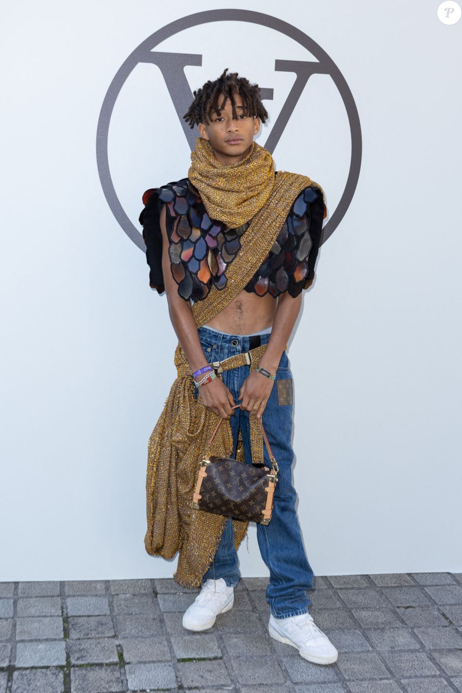Jaden Smith Photocall du défilé Louis Vuitton Collection Femme Prêt à