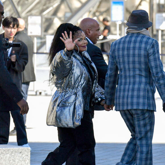 Janet Jackson - Arrivées au défilé Louis Vuitton Collection Femme Prêt-à-porter Printemps/Eté 2023 lors de la Fashion Week de Paris (PFW), France, le 4 octobre 2022. © Veeren-Clovis/Bestimage 