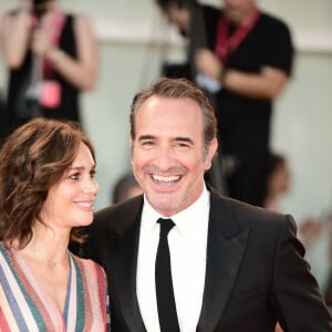 Jean Dujardin et sa femme Nathalie Péchalat - Red carpet pour le film "J'accuse!" lors du 76e festival du film de venise, la Mostra le 30 août 2019.