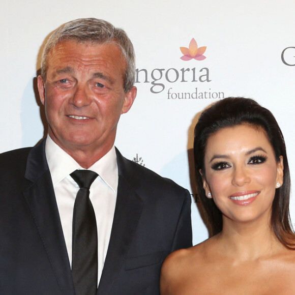 Leslie Lemarchal, Pierre Lemarchal, Eva Longoria et Laurence Lemarchal - Soirée "Global Gift Gala 2014 " à l'hôtel Four Seasons George V à Paris le 12 mai 2014. 