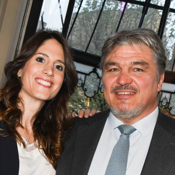 Exclusif - David Douillet et sa femme Vanessa Carrara lors du dîner de gala caritatif pour l'association Autistes Sans Frontières à l'hôtel Marcel Dassault à Paris, France. © Coadic Guirec/Bestimage