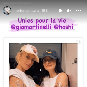 Sara Mortensen, Hoshi et la compagne de cette dernière sont très complices. Elles ont même un tatouage en commun.