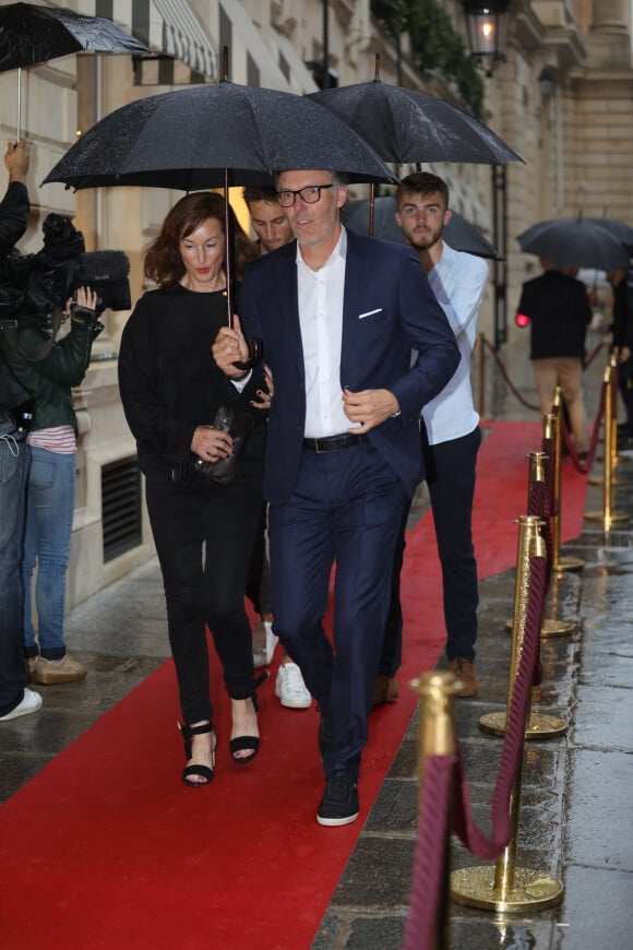 Laurent Blanc et sa femme Anne Blanc - A l'occasion des 20 ans de la victoire de l'équipe de France, les bleus 98 se sont rendus à un dîner organisé au Buddha Bar avec les joueurs et leurs familles à Paris, France, le 11 juin 2018.