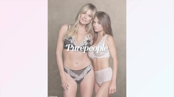 Heidi Klum en lingerie avec sa fille Leni : shooting photo d'un duo très complice
