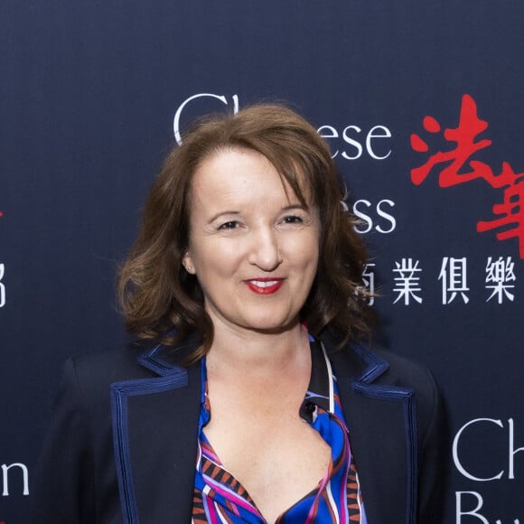 Anne Roumanoff - Déjeuner du Chinese Business Club en l'honneur de Frédéric Arnault, Directeur Général de Tag Heuer (LVMH), dans les salons de l'hôtel du Collectionneur à Paris, France, le 21 Avril 2022. © Jack Tribeca/Bestimage