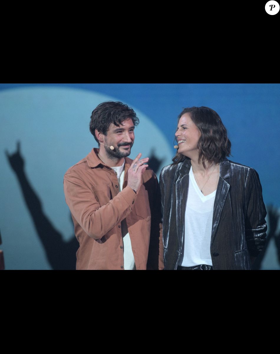 Jérémy Frérot, Laure Manaudou - Surprises - Enregistrement de l'émission "La Chanson secrète 11" à Paris, diffusée le 24 juin sur TF1. © Cyril Moreau / Bestimage