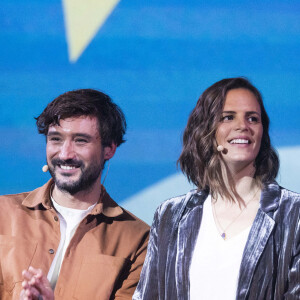 Jeremy Frerot et sa femme Laure Manaudou - Surprises - Enregistrement de l'émission "La Chanson secrète 11" à Paris, diffusée le 24 juin sur TF1. © Cyril Moreau / Bestimage 