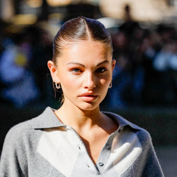 Thylane Blondeau - Arrivées au défilé Miu Miu Collection Femme Prêt-à-porter Printemps/Eté 2023 lors de la Fashion Week de Paris (PFW), France, le 4 octobre 2022. © Veeren-Clovis/Bestimage