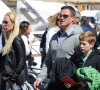 Ralf Schumacher, sa femme Cora et son fils David lors de vacances à Saint-Tropez en avril 2012.