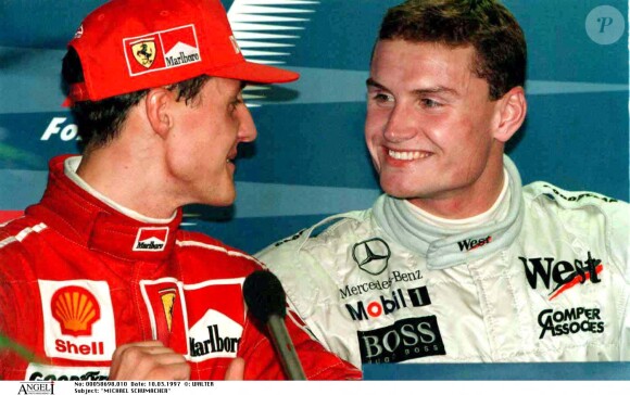 Michale Schumacher et David Coulthard à Melbourne.