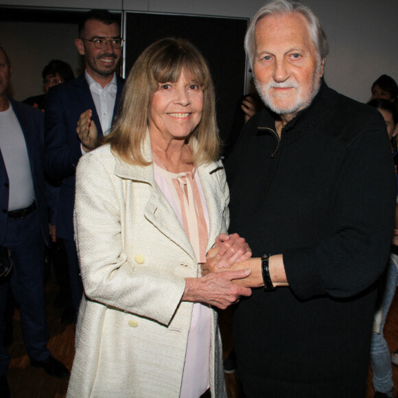 Exclusif - Jean-Jacques Debout - Chantal Goya fête son anniversaire (80 ans) après son dernier concert au Palais des Congrès à Paris le 9 octobre 2022. © Baldini / Jack Tribeca / Bestimage