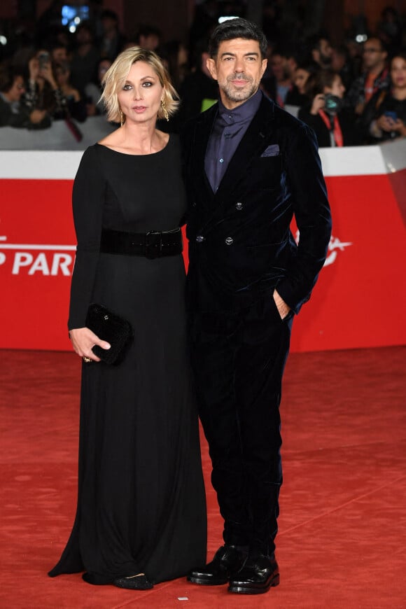 Anna Ferzetti et son mari Pierfrancesco Favino - Tapis rouge de la soirée d'ouverture du 17ème Festival International du Film de Rome. Le 13 octobre 2022