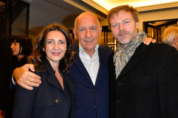 Semi-exclusif - Valérie Karsenti, Dominique Bergin et François Feroleto - Générale de la pièce "L'heureux élu", une comédie de Eric Assous au Théâtre de la Madeleine à Paris le 24 octobre 2016. © Coadic Guirec/Bestimage