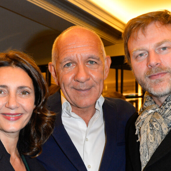 Semi-exclusif - Valérie Karsenti, Dominique Bergin et François Feroleto - Générale de la pièce "L'heureux élu", une comédie de Eric Assous au Théâtre de la Madeleine à Paris le 24 octobre 2016. © Coadic Guirec/Bestimage
