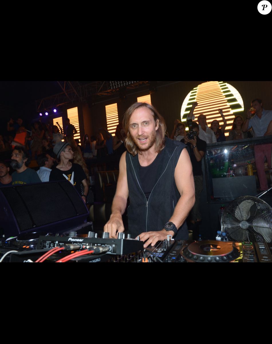 David et Cathy Guetta au gotha a Cannes le 10 aout 2013.