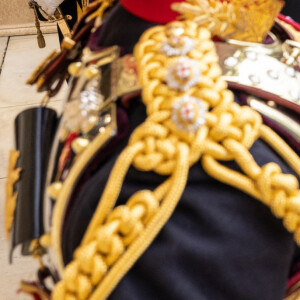 Le prince Harry - Procession pédestre des membres de la famille royale depuis la grande cour du château de Windsor jusqu'à la Chapelle Saint-Georges, où se tiendra la cérémonie funèbre des funérailles d'Etat de reine Elizabeth II d'Angleterre. Windsor, le 19 septembre 2022.