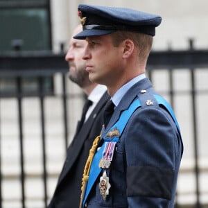 Le prince William, le prince Harry - Funérailles d'Etat de la reine Elizabeth II d'Angleterre le 19 septembre 2022. © James Manning / PA via Bestimage