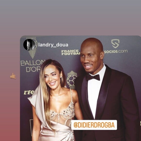 Didier Drogba et sa compagne Gabrielle Lemaire