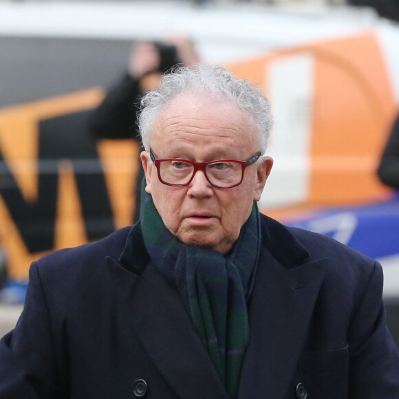 Philippe Bouvard - Cérémonie religieuse à la mémoire de Jacques Chancel, en l'église Saint-Germain-des-Prés, à Paris, le 6 janvier 2015.