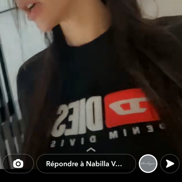 Nabilla Benattia se confie sur son fils Leyann, le 20 octobre 2022, sur Snapchat