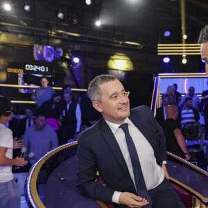 Exclusif - Gérald Darmanin, Cyril Hanouna - Enregistrement de l'émission "Face à Baba", présentée par C.Hanouna et diffusée en direct sur C8 le 20 octobre © Jack Tribeca / Bestimage