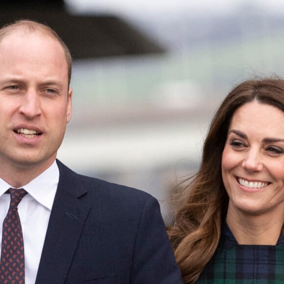 Info - Le prince William, duc de Cambridge et Kate Middleton, duchesse de Cambridge fêtent leur 10 ans de mariage le 29 avril - Le prince William, duc de Cambridge, et Catherine Kate Middleton (Comtesse de Strathearn en Ecosse) arrivent à Dundee pour l'inauguration du musée du design V&A, Ecosse le 29 janvier 2019. 