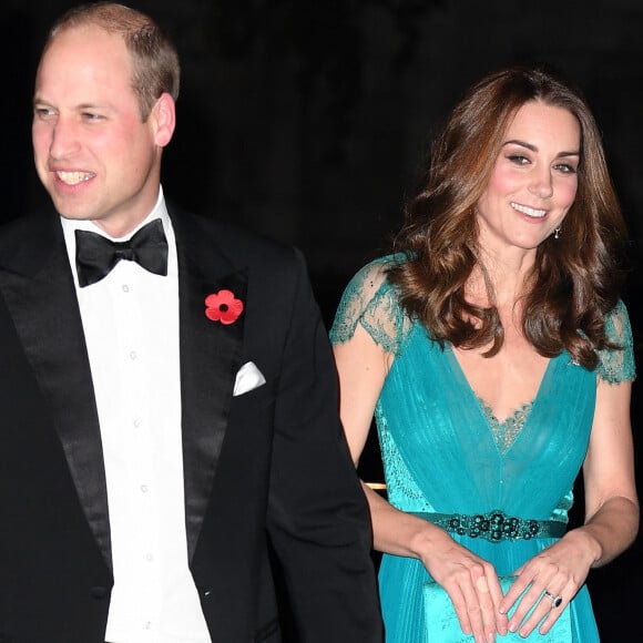 Info - Le prince William, duc de Cambridge et Kate Middleton, duchesse de Cambridge fêtent leur 10 ans de mariage le 29 avril - Le prince William, duc de Cambridge, Catherine Kate Middleton, duchesse de Cambridge arrivant à la remise des prix "Tusk Conservation Awards" à la Maison des banquets à Londres le 8 novembre 2018.