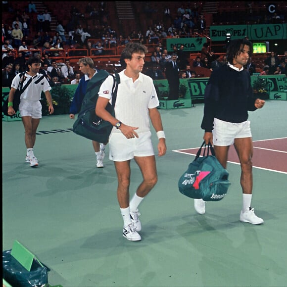 Yannick Noah et Henri Leconte en 1991